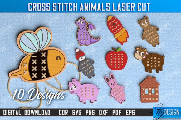 Cross Stitch Animals Bundle Montessori Review for Embroidery