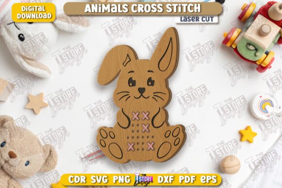Cross Stitch Bunny Laser Cut CNC Review for Gifts