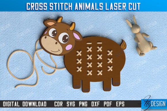 Cross Stitch Cow Montessori Lacing – A Designer's Review
