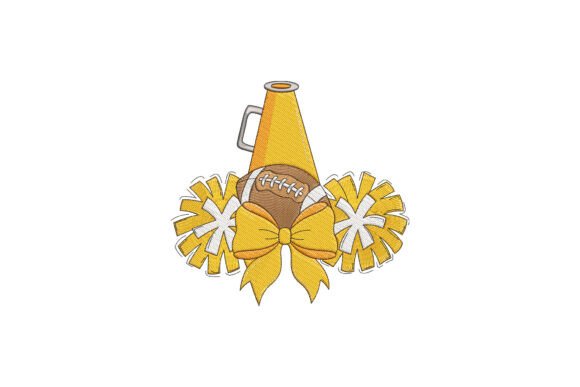 Football Cheer Bow Embroidery Design Review