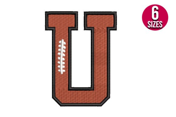 Football Font Alphabet Letter U Review