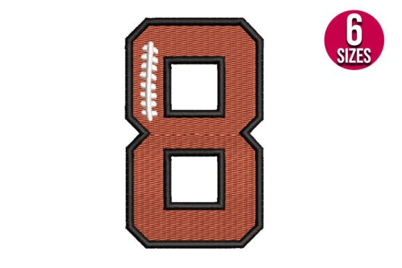 Football Font Alphabet Number Eight 8 Review