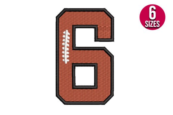Football Font Number Six 6: An Embroidery Seller Review