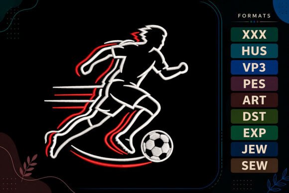 Football Player Sports: Seasonal Embroidery Design Review